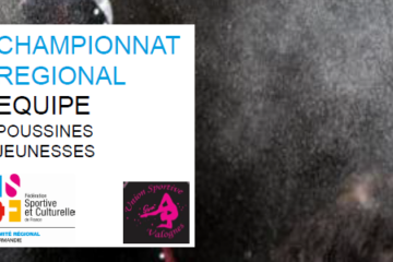 Affiche championnat régional FSCF de Normandie 2024 par équipes - Poussines jeunesses