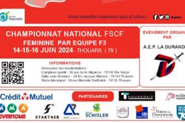 Affiche championnat national FSCF 2024 - F3